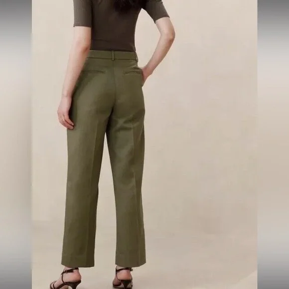 Banana Republic Seahaven Straight Italian Cotton-Linen Pant - Picture 2 of 9